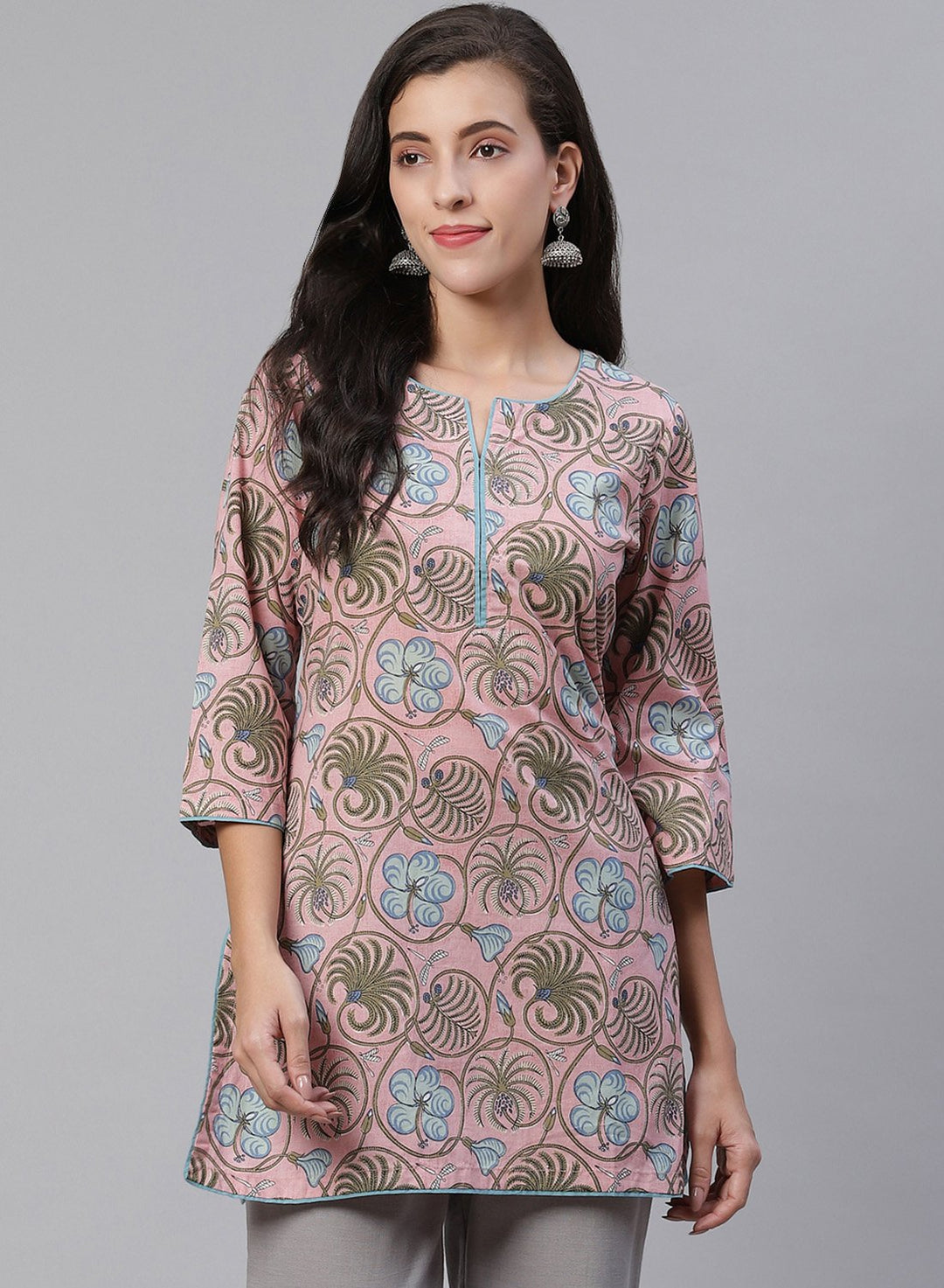 Printed Cotton Short Kurti