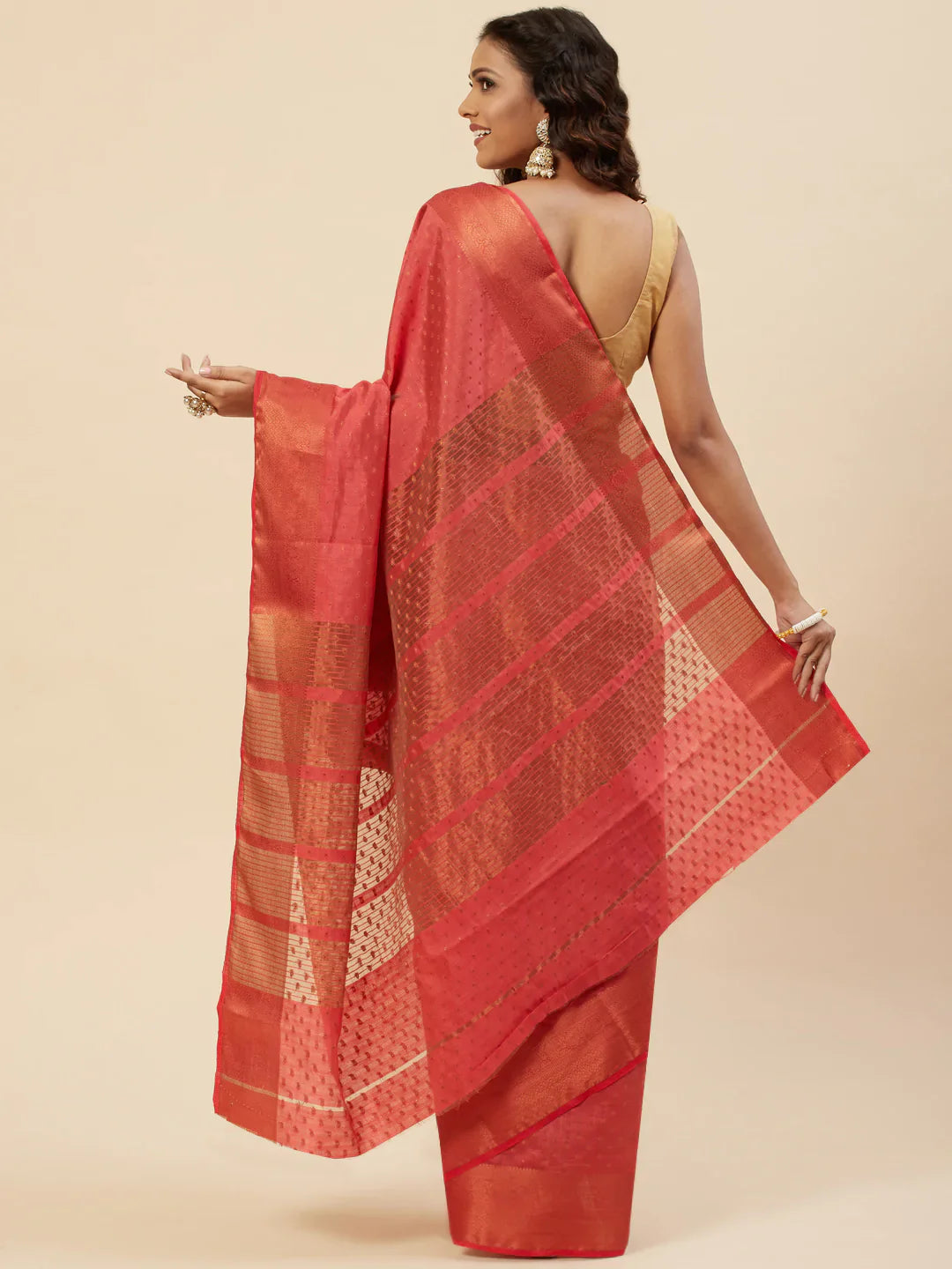 Zari Booti Handloom Woven Saree