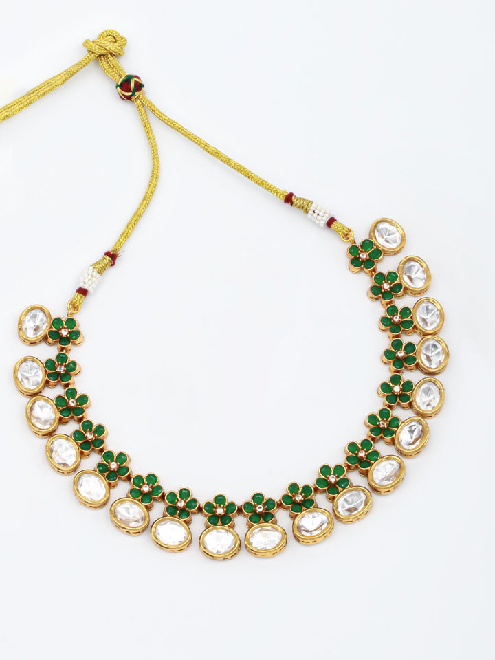Kundan Necklace Set With Earrings