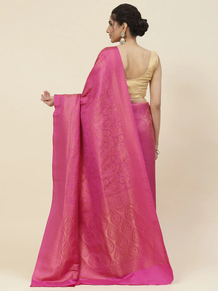Zari Jaal Handloom Woven Saree