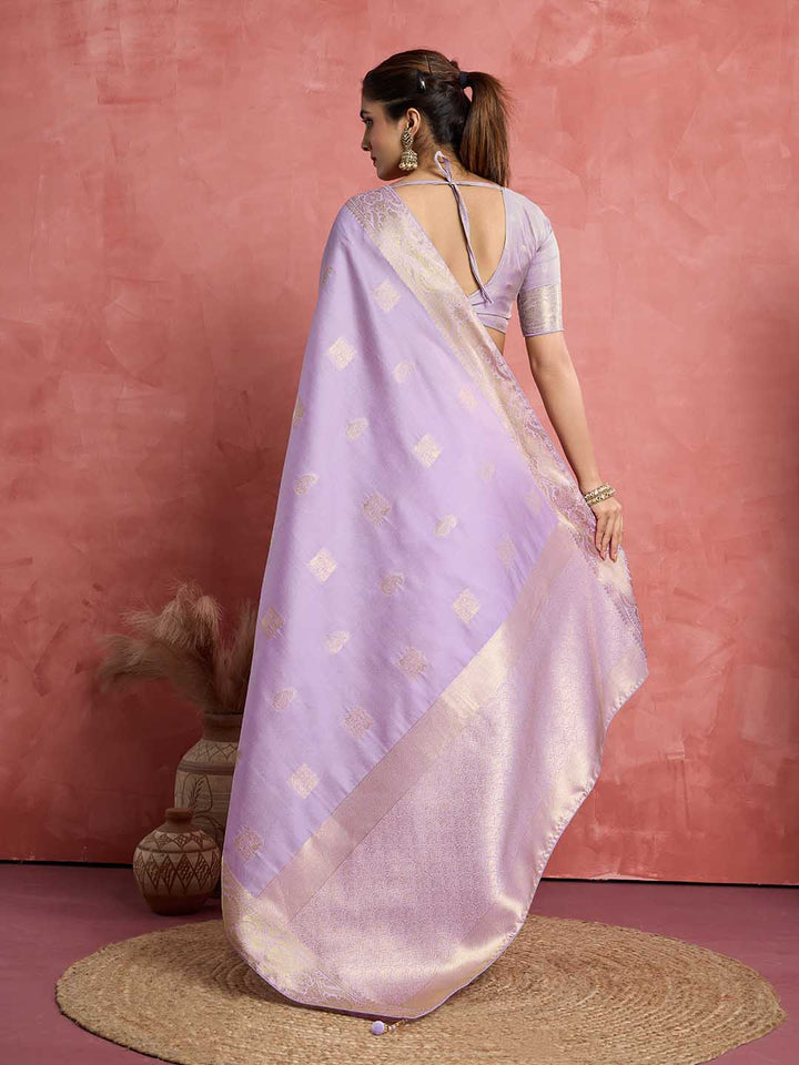 Woven Booti Art Silk Saree