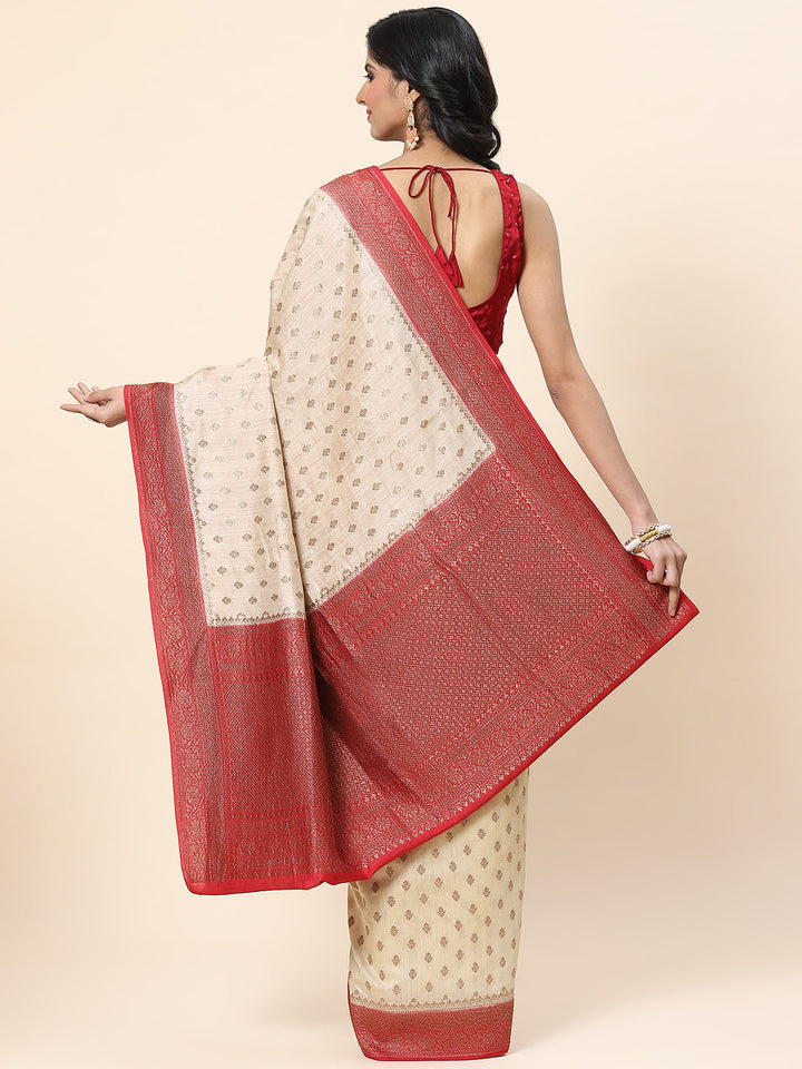 Antique Booti Banarasi Woven Saree