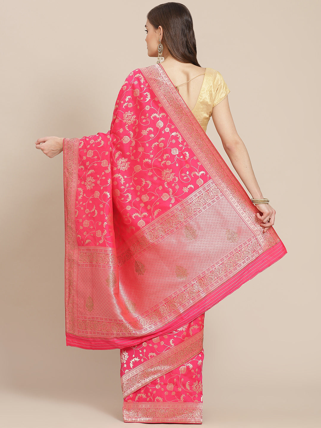 Banarasi Saree with Stone Jaal