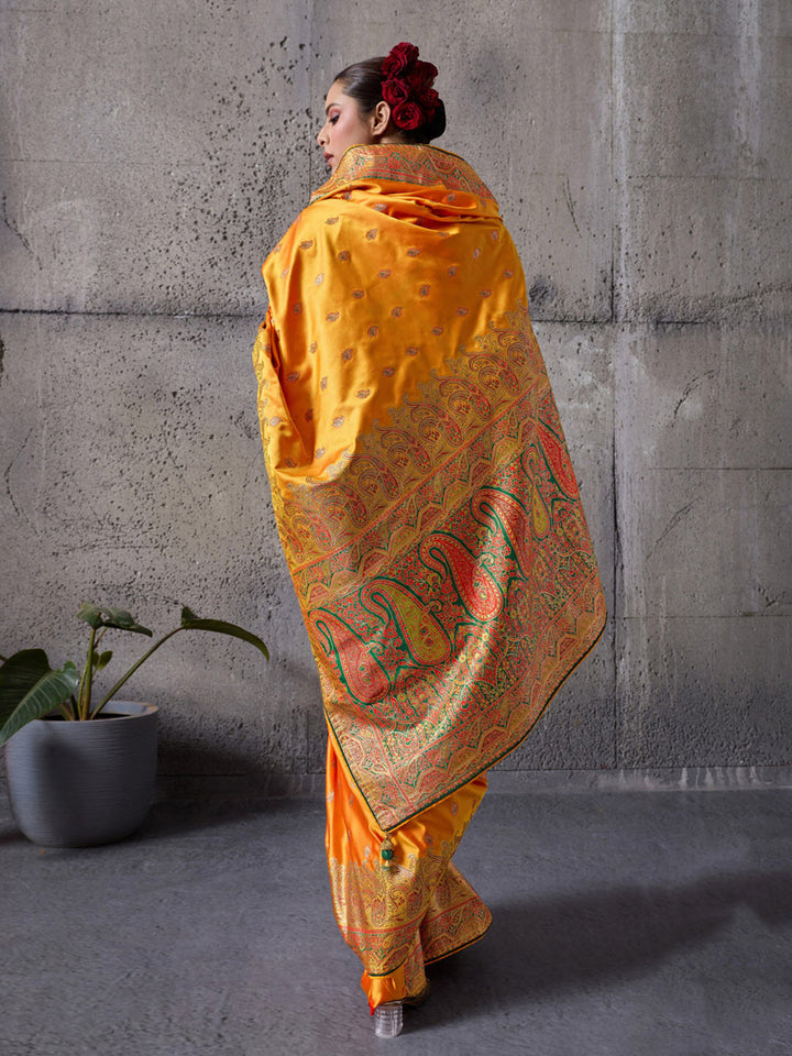 Woven Design Satin Silk Saree