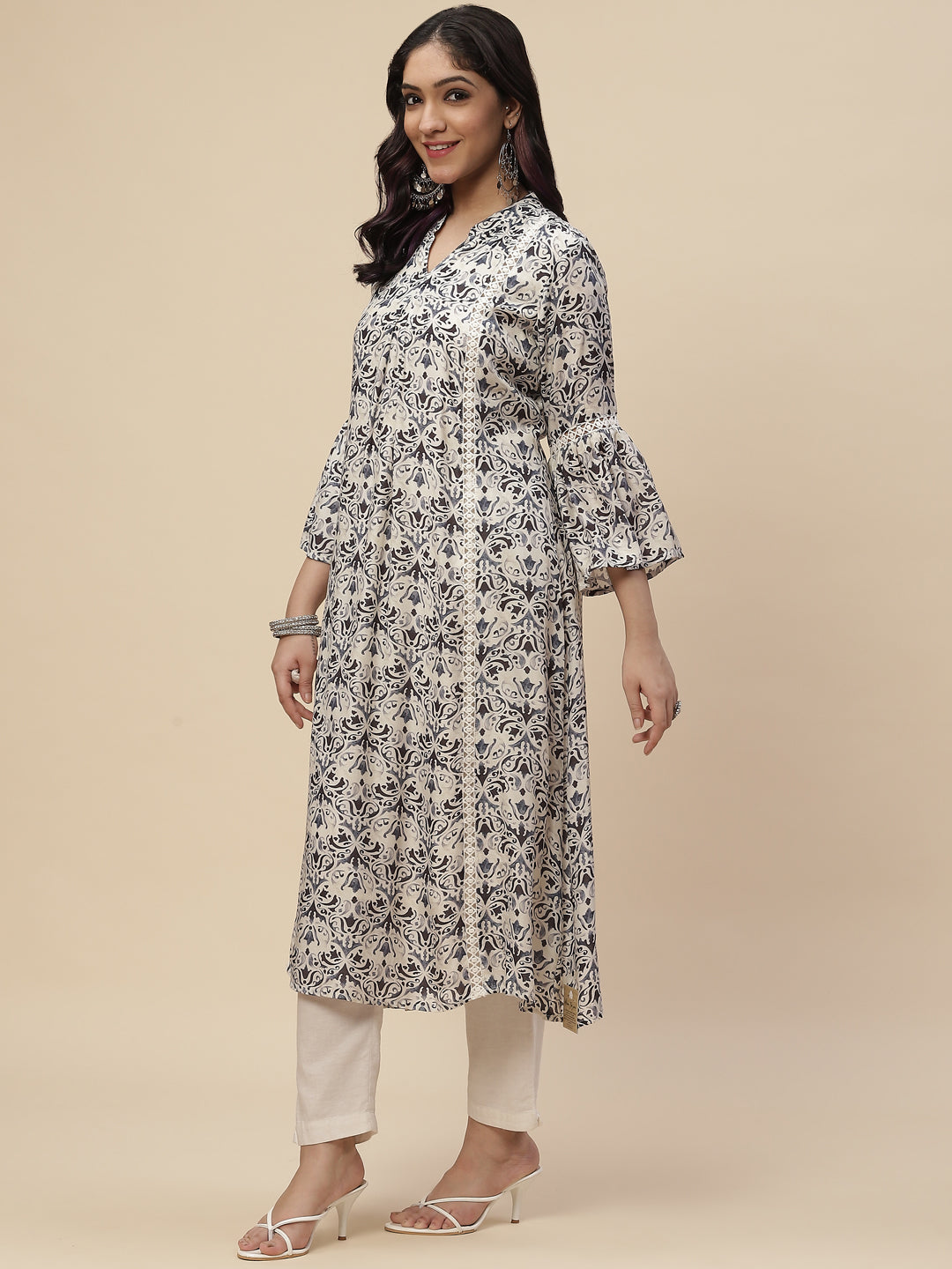 Printed Muslin Kurta