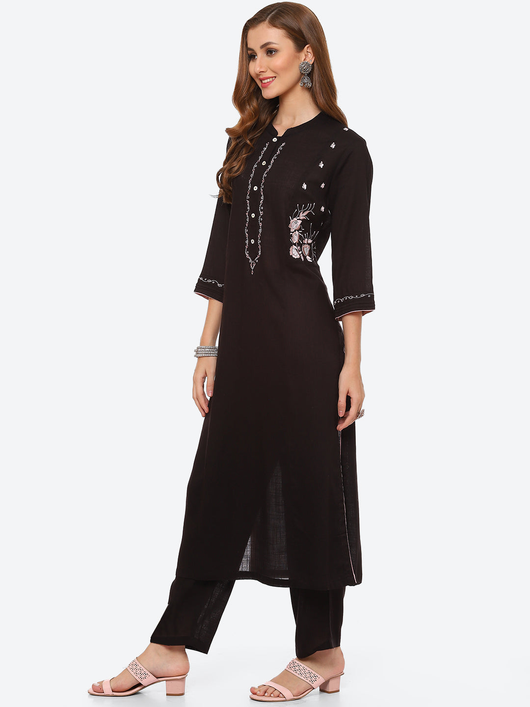 Printed Cotton Kurta With Pant