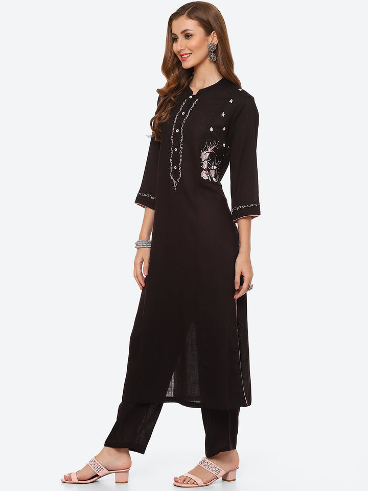 Printed Cotton Kurta With Pant