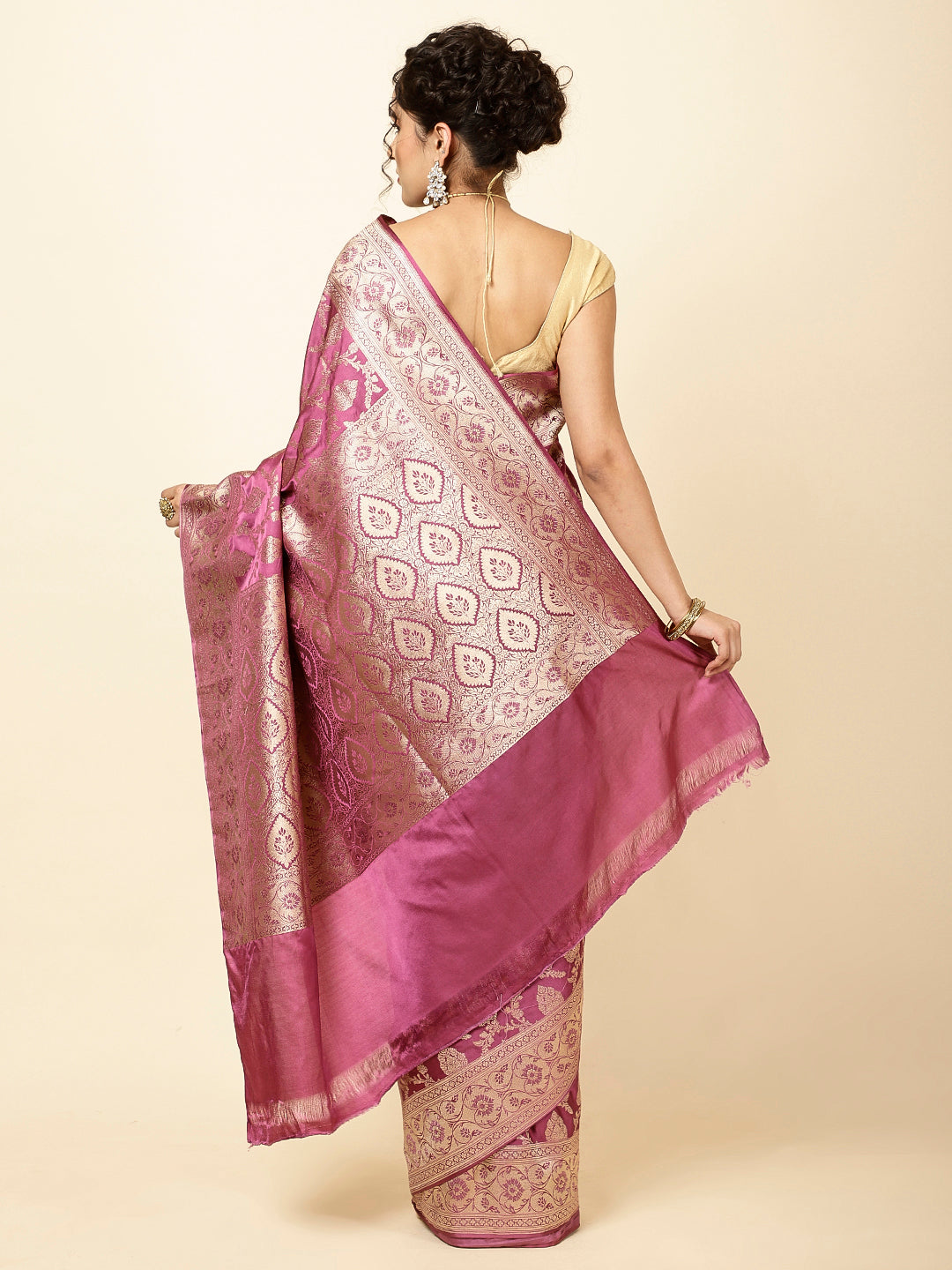 Zari Jaal Woven Banarsi Saree
