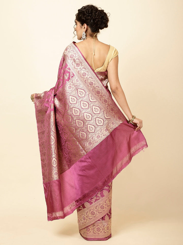 Zari Jaal Woven Banarsi Saree