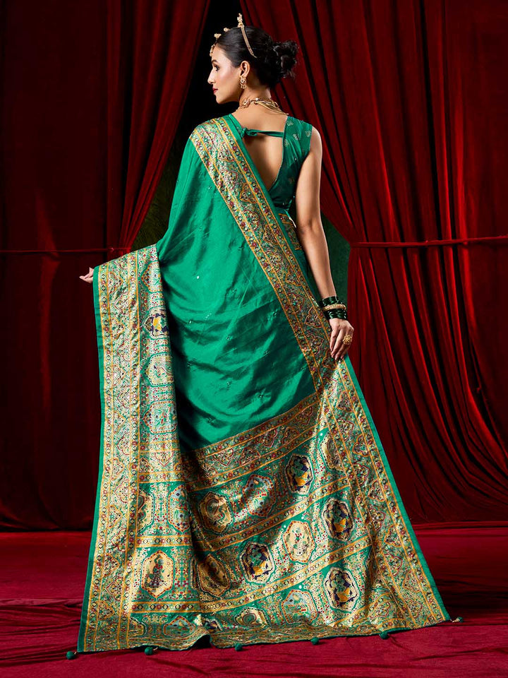 Zari Border Art Silk Saree