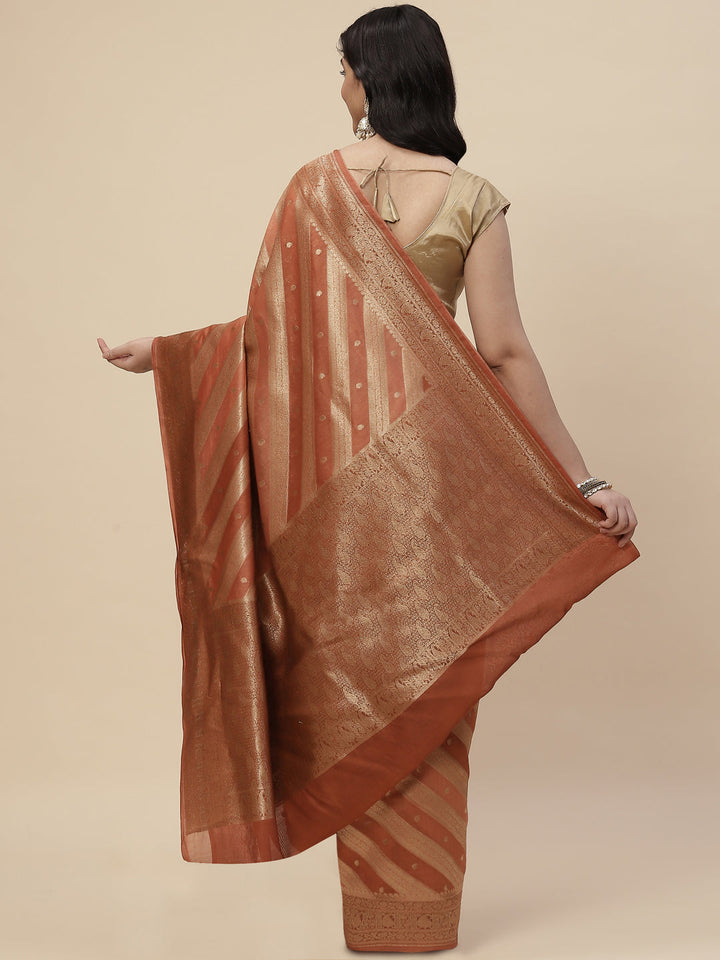 Zari Jaal Cotton Woven Saree