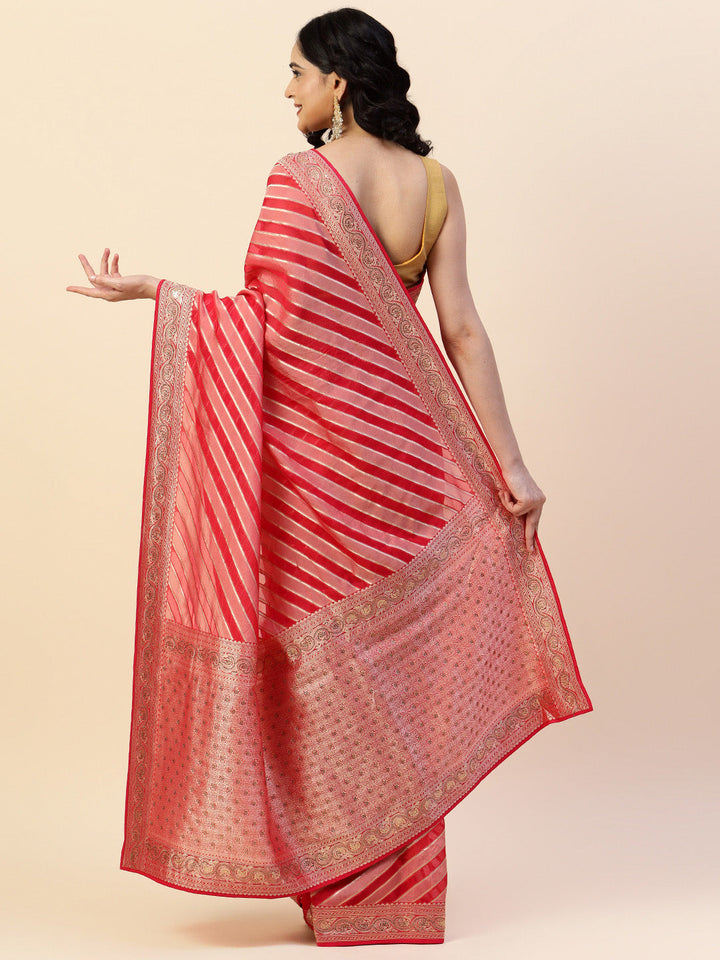 Swarovski Embroidered Organza Saree
