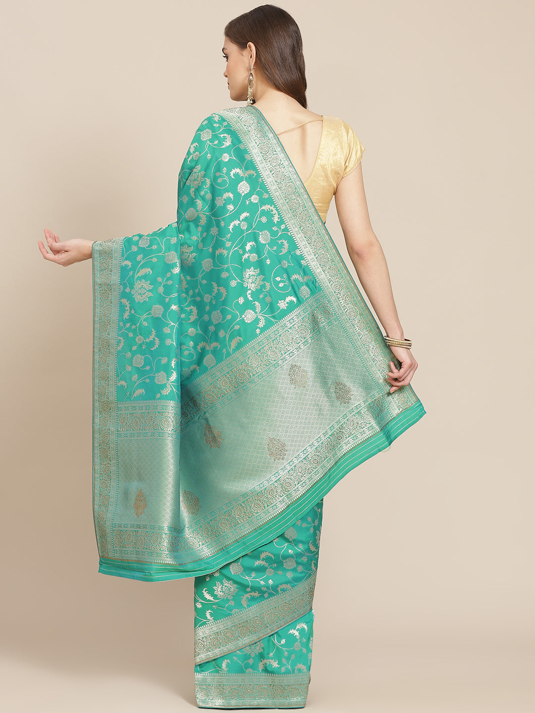 Banarasi Saree with Stone Jaal