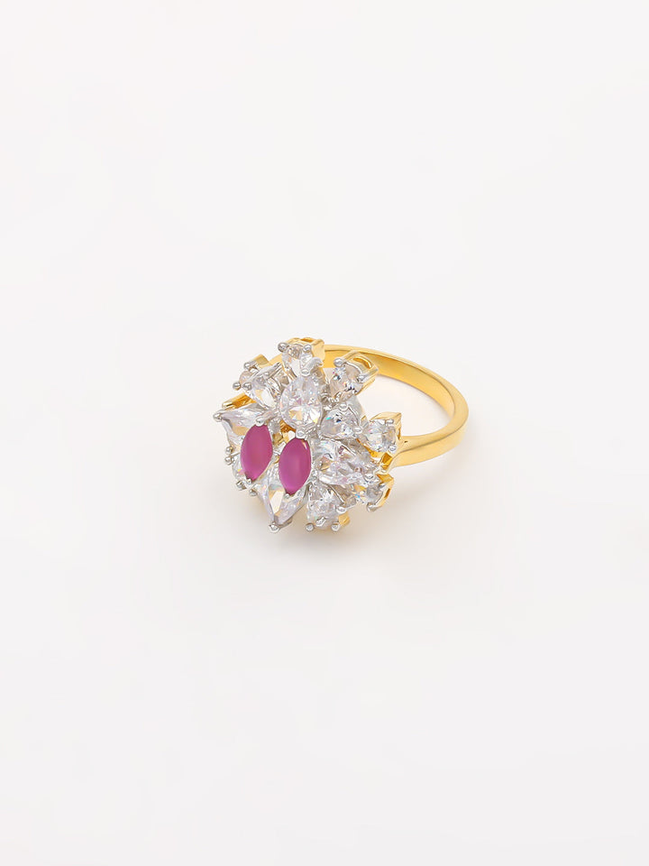 Beautiful Sunflower Dimond Ring