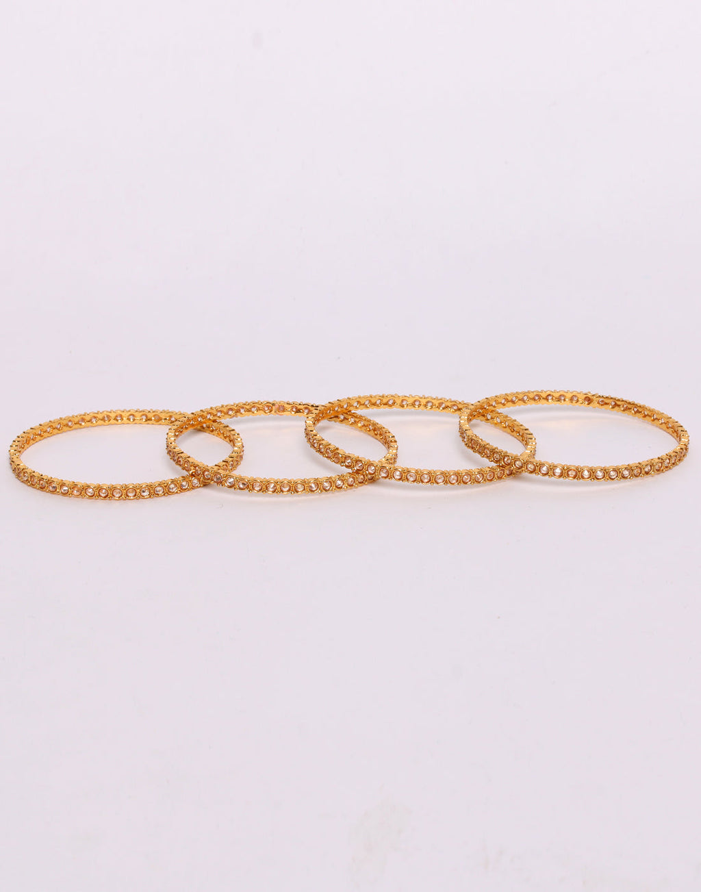 Elegant Gold Toned Bangle Set