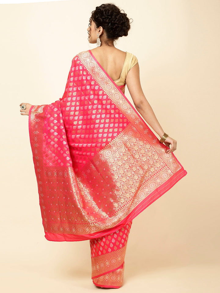 Zari Booti Woven Banarsi Saree