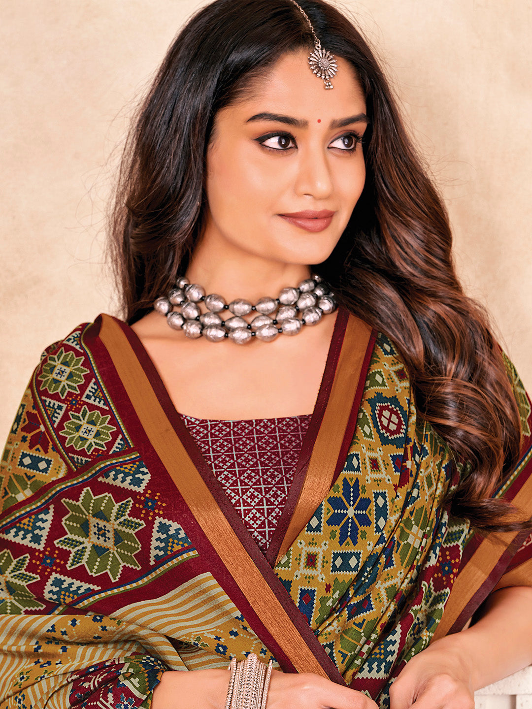 Printed Art Silk Saree