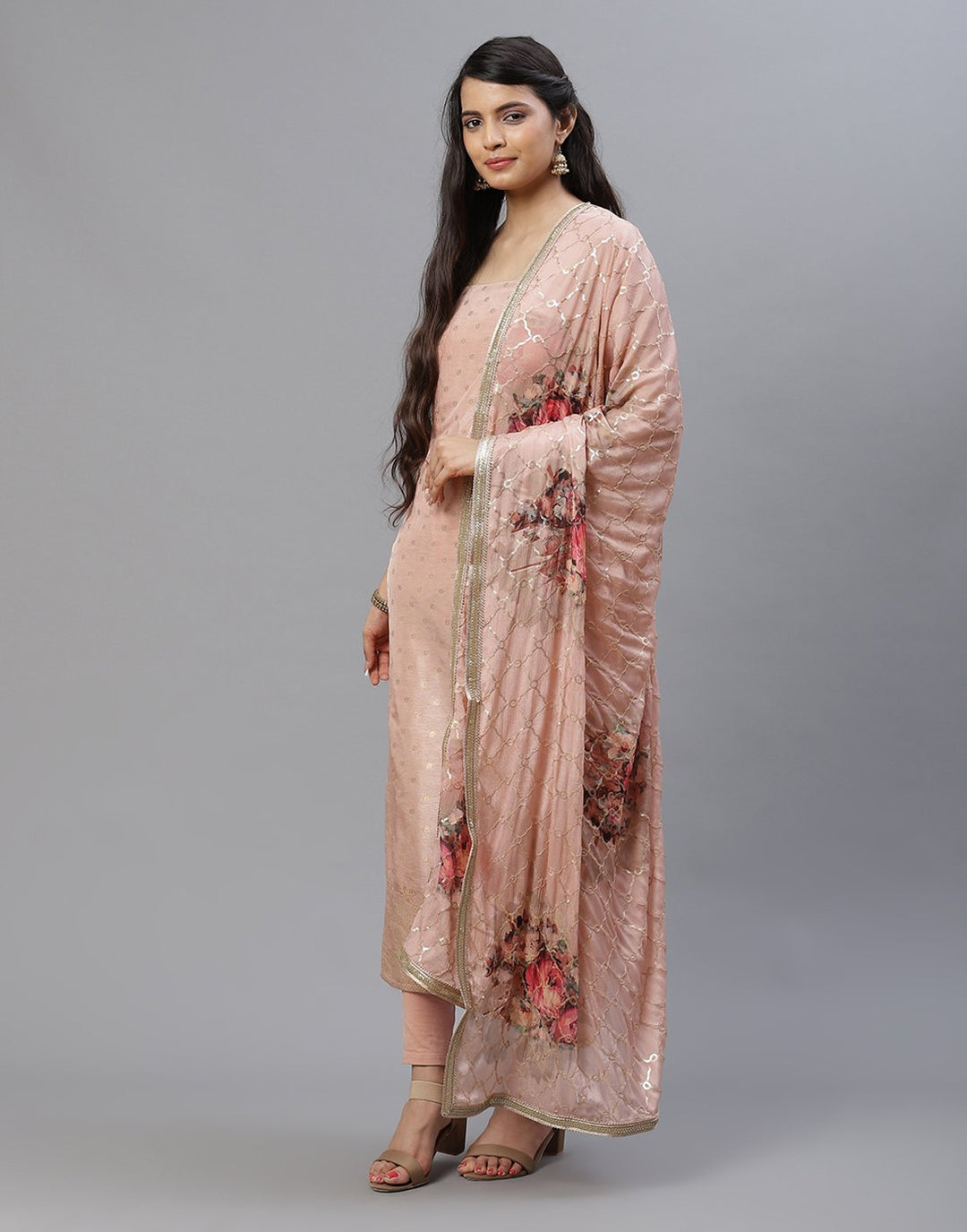 Georgette woven suit set