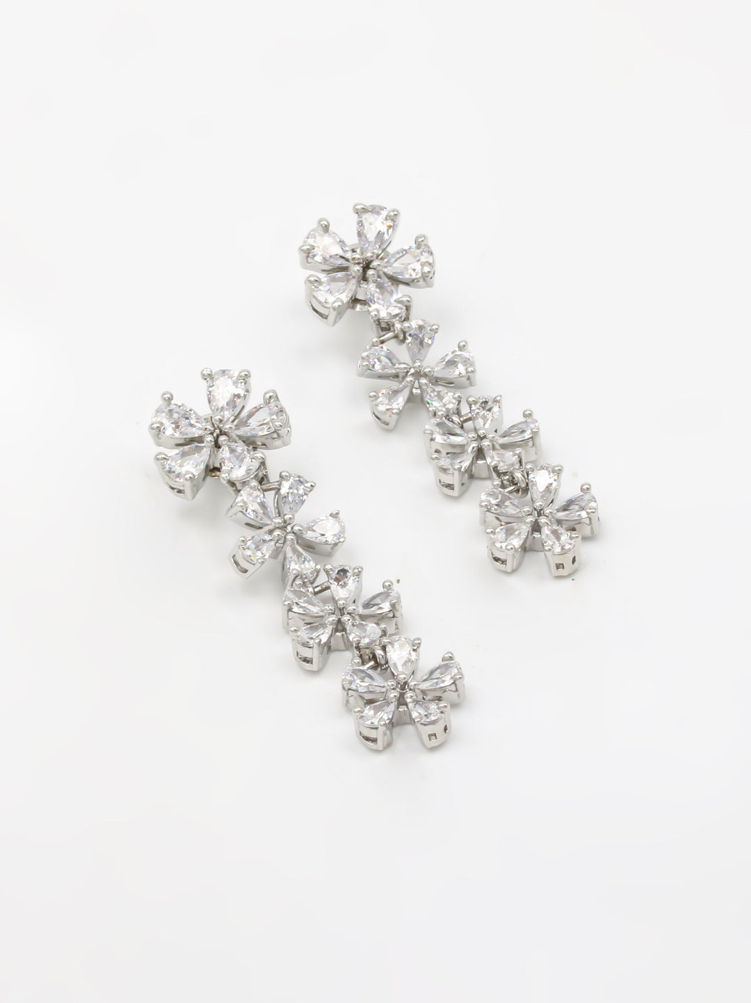 Gold &amp; White Drop &amp; Dangler Earrings