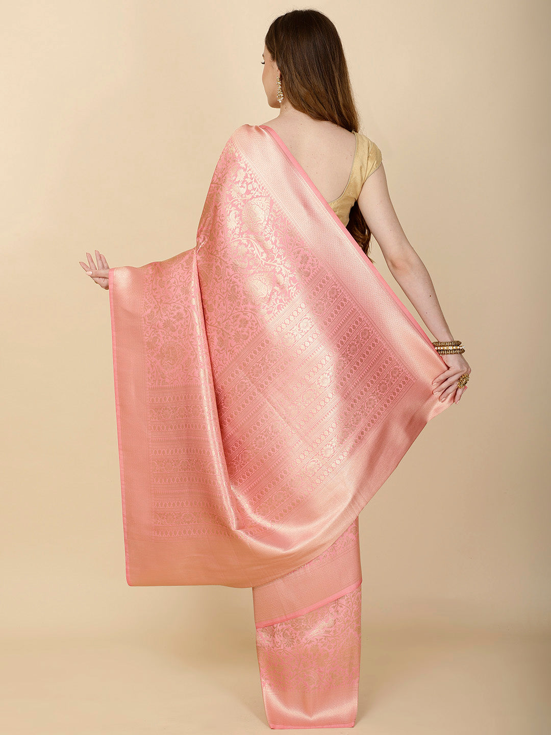 Ethnic Motifs Woven Handloom Saree