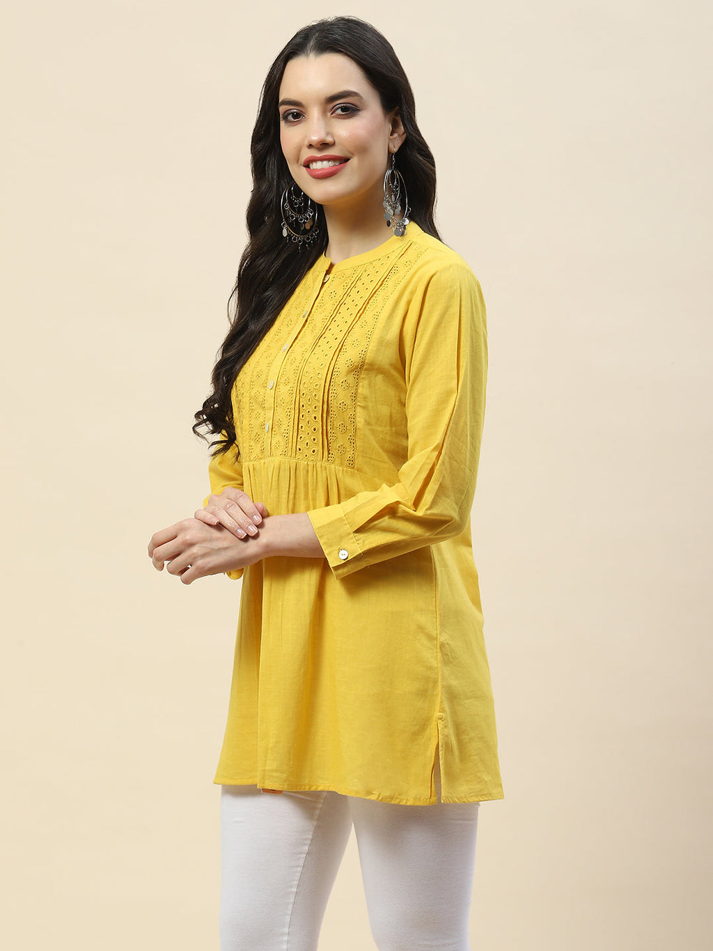 Printed Cotton Short Kurti