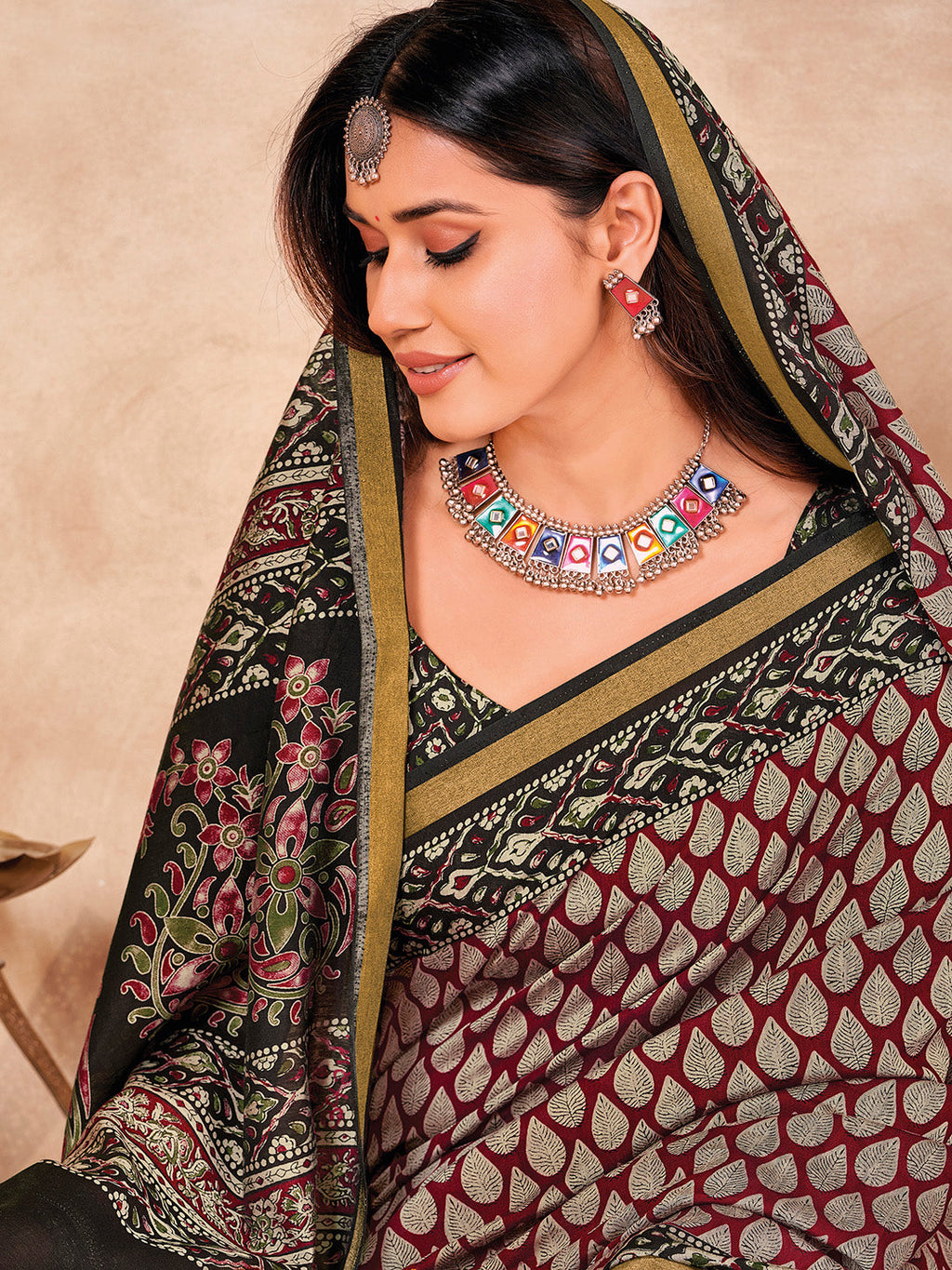 Printed Art Silk Saree