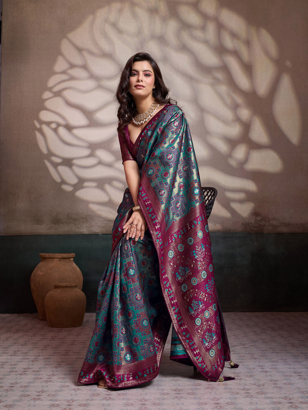 Woven Design Banarasi Silk Saree