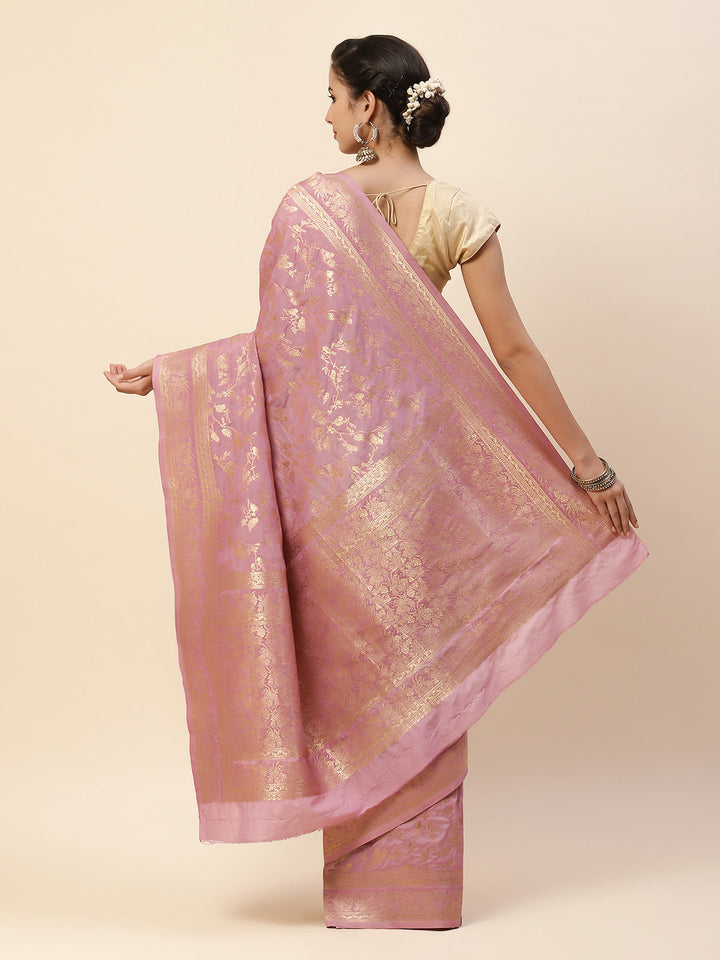 Zari Zaal Art Handloom Woven Saree