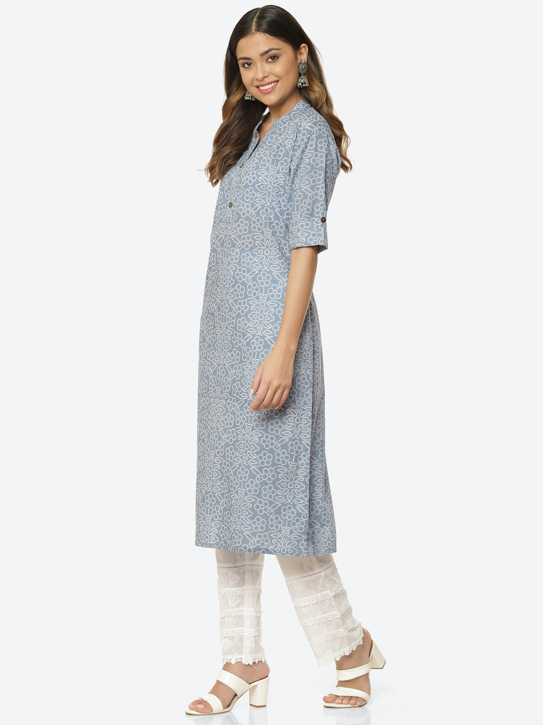 Printed Muslin Kurta