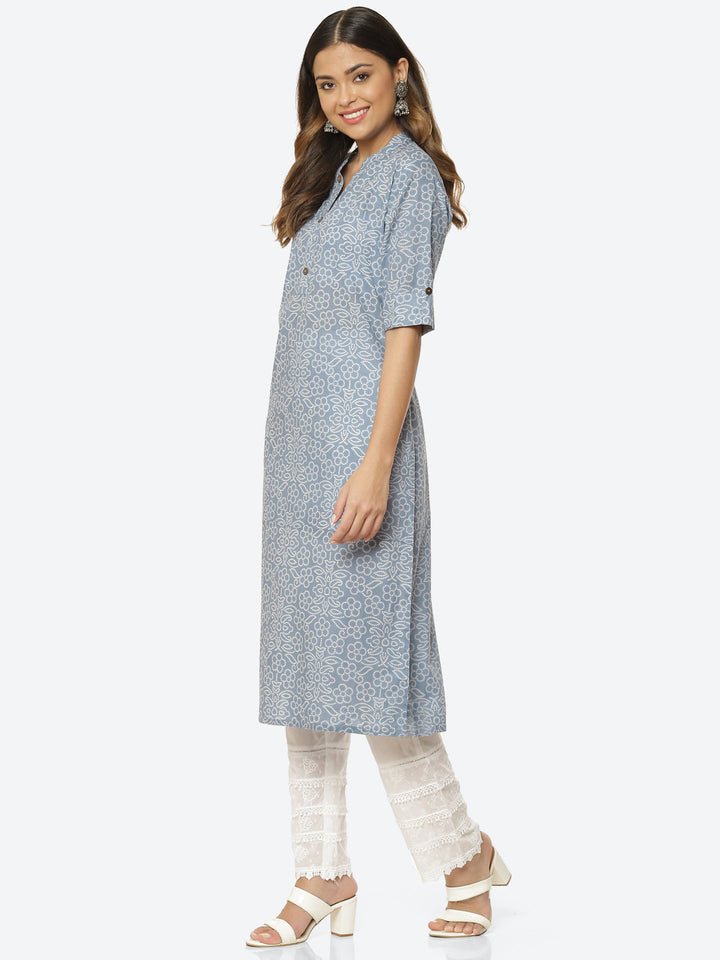 Printed Muslin Kurta