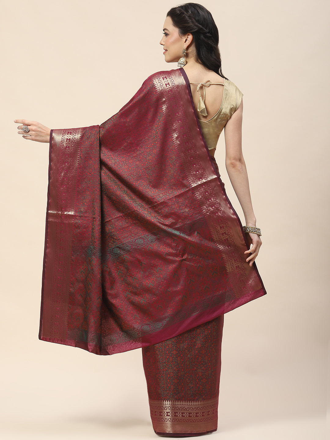 Zari Border Woven Cotton Saree