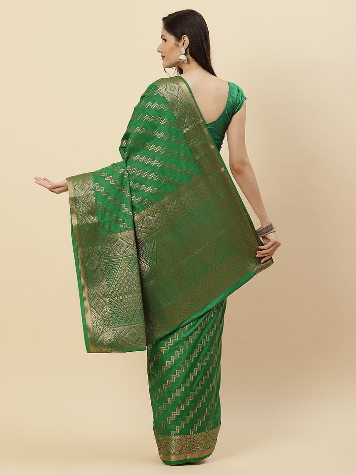 Zari Jaal Art Handloom Woven Saree