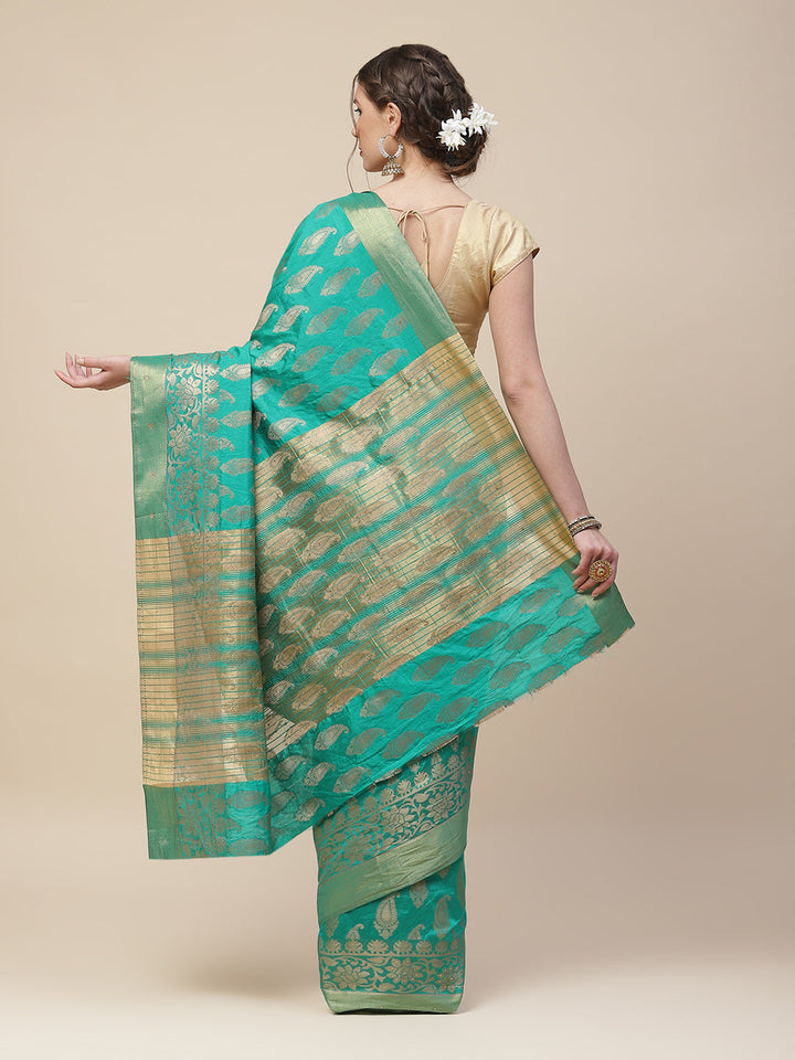 Zari Work Woven Art Handloom Saree