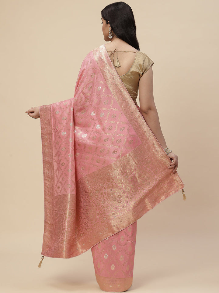 Zari Jaal Handloom Woven Saree