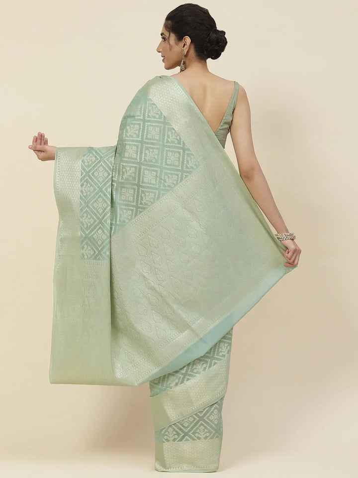 Zari Jaal Cotton Woven Saree