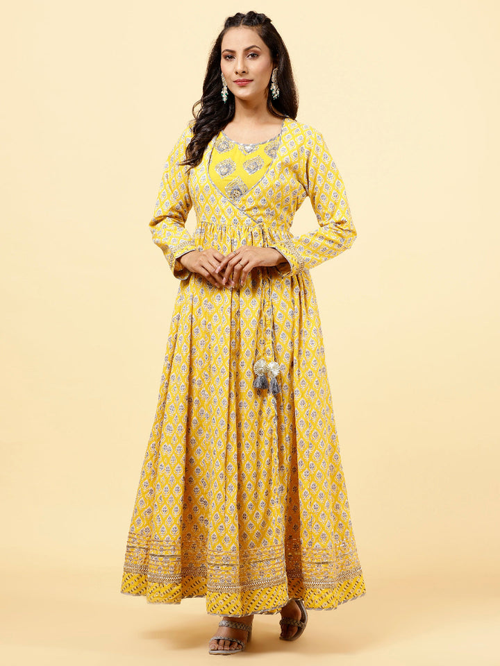Floral Printed Cotton Kurta