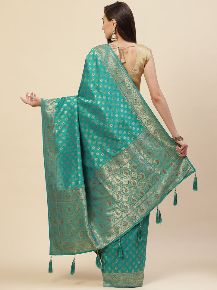 Stone Jaal Embroidered Banarasi Saree