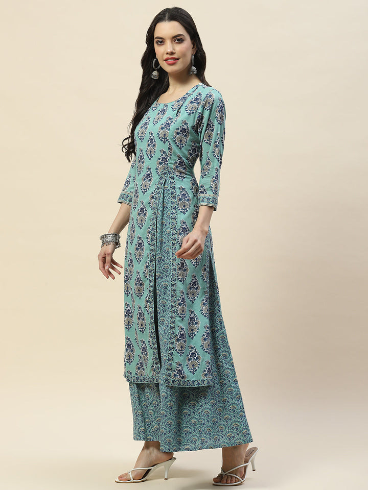 Printed Cotton Double Layer Kurta