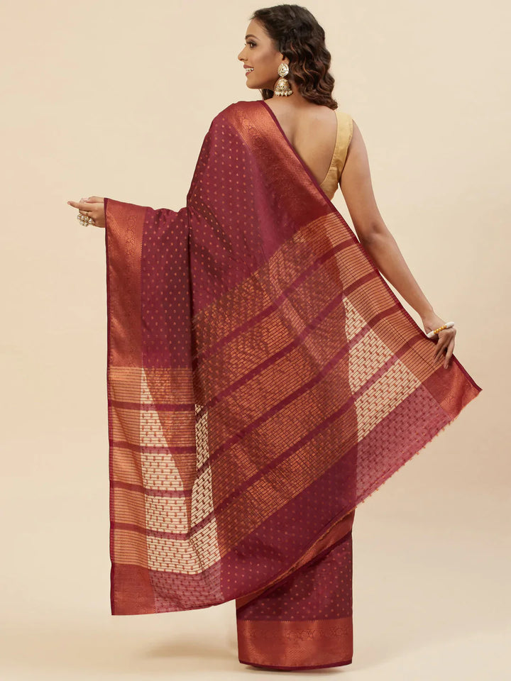 Zari Booti Handloom Woven Saree