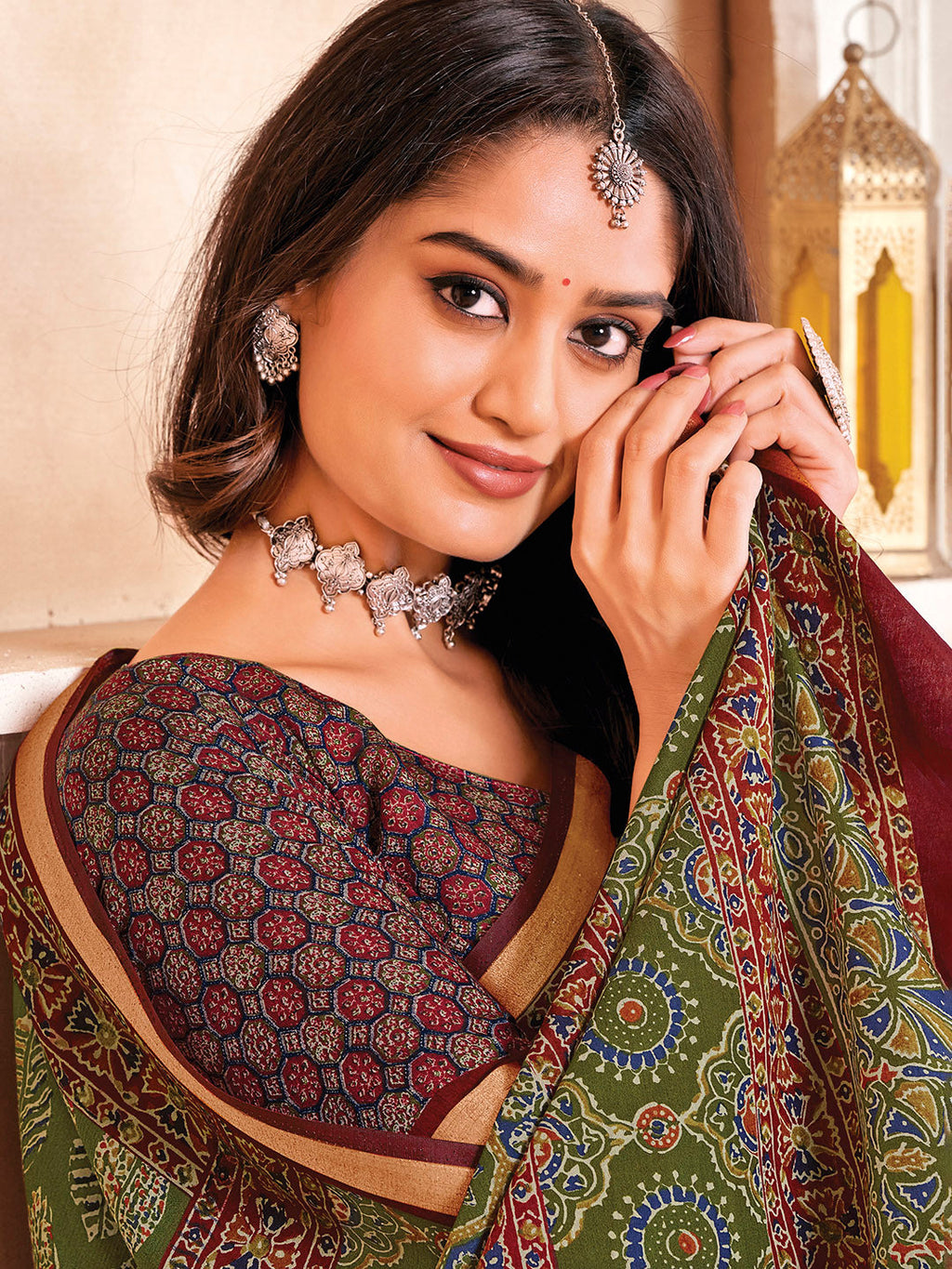 Printed Art Silk Saree