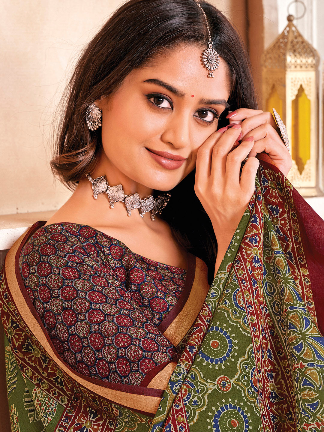 Printed Art Silk Saree