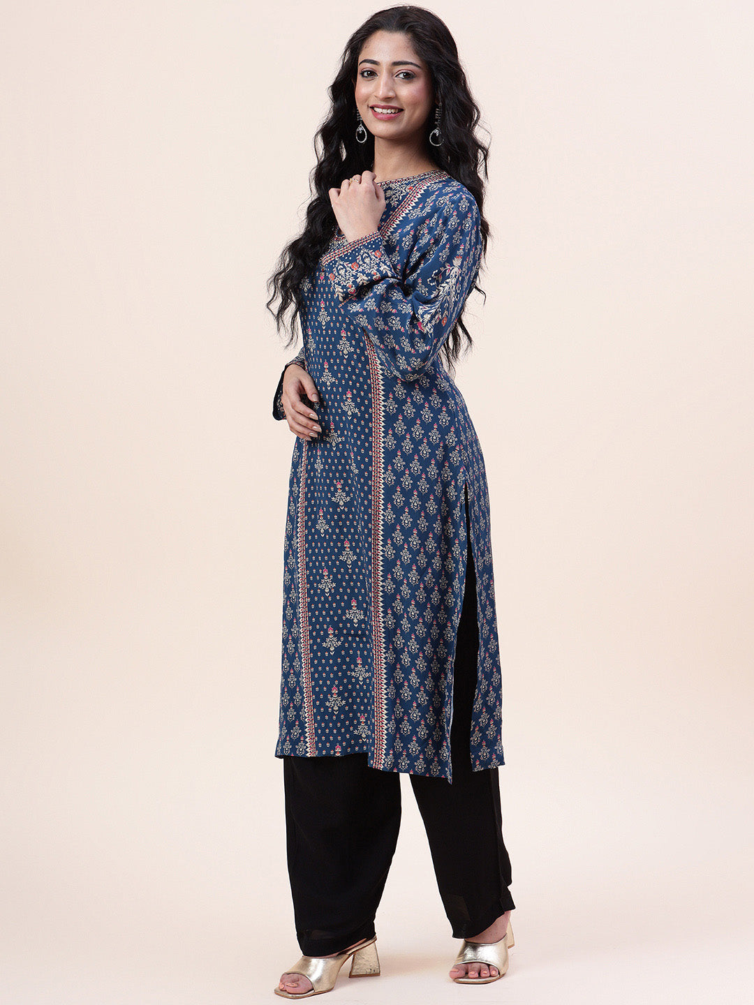 Digital Printed Crepe Kurta