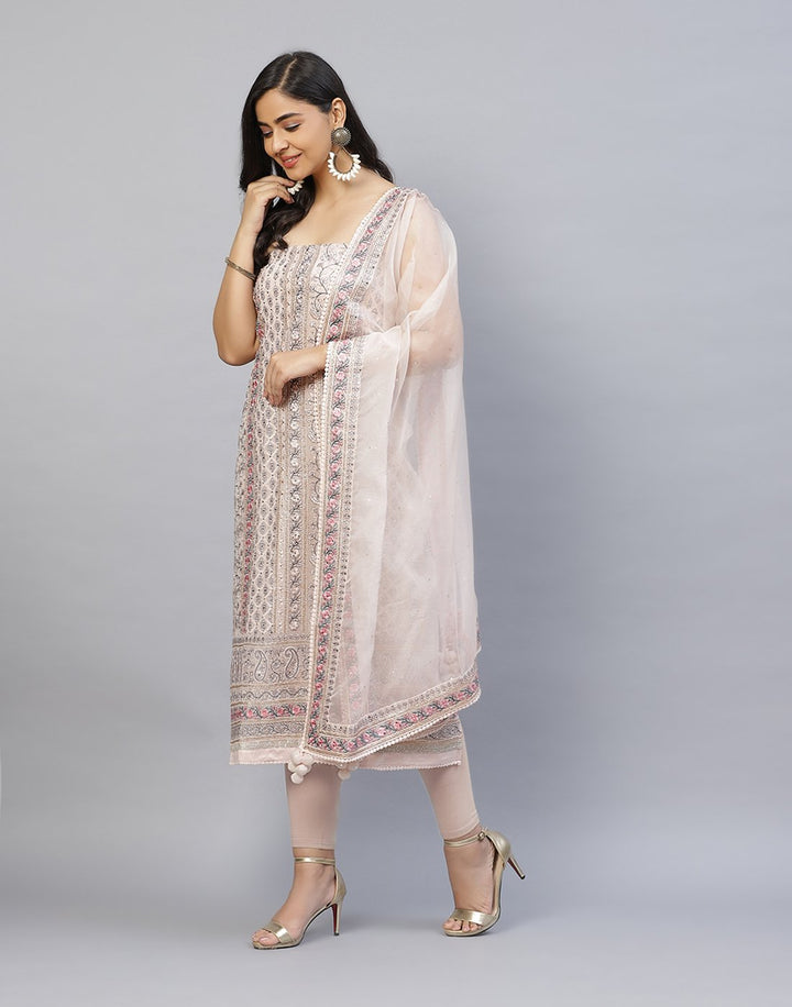 Embroidered Art Georgette Suit Piece
