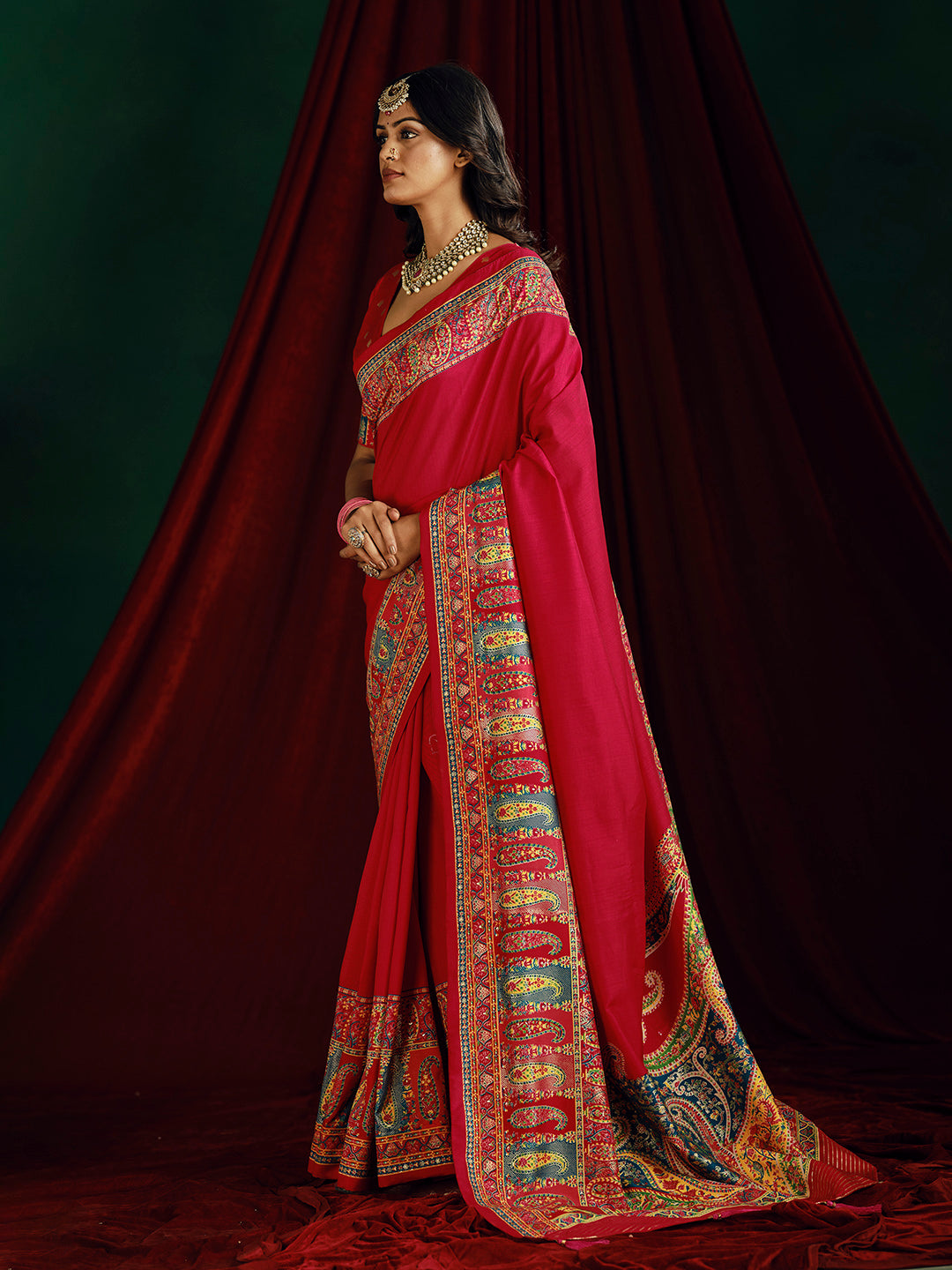 Printed Art Silk Saree