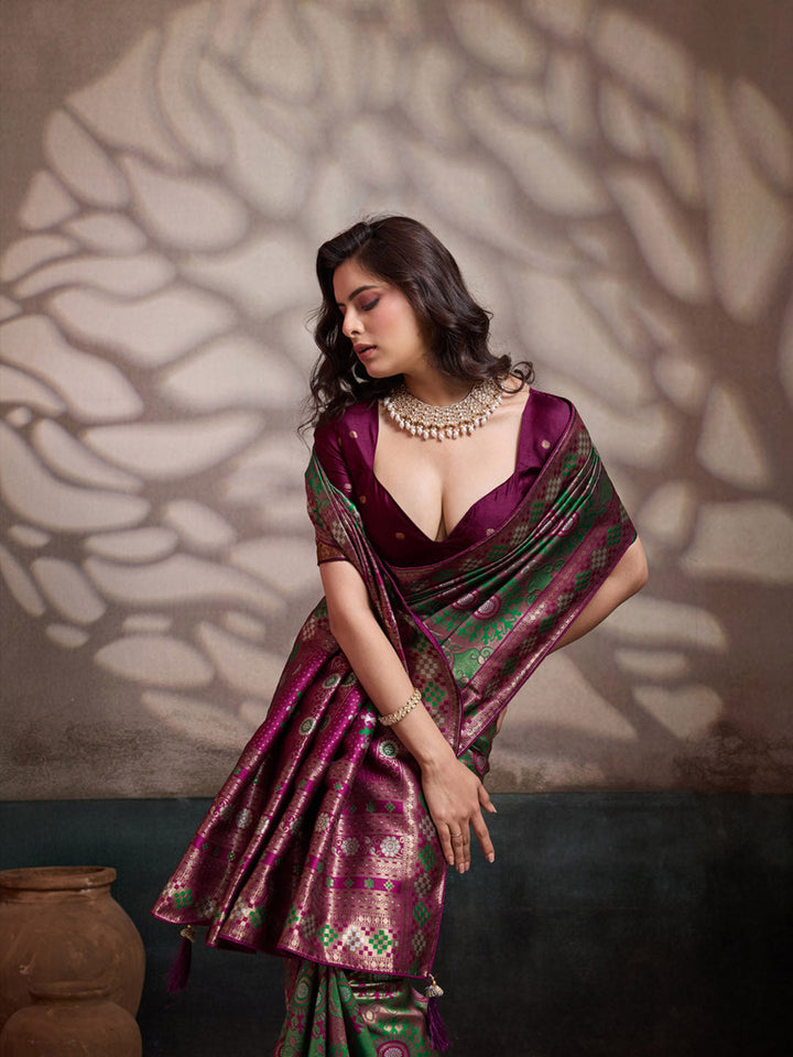 Woven Design Banarasi Silk Saree