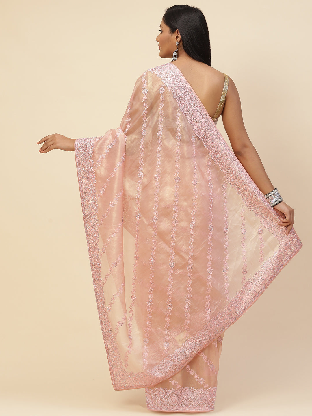 Stone Embroidered Banarasi Saree
