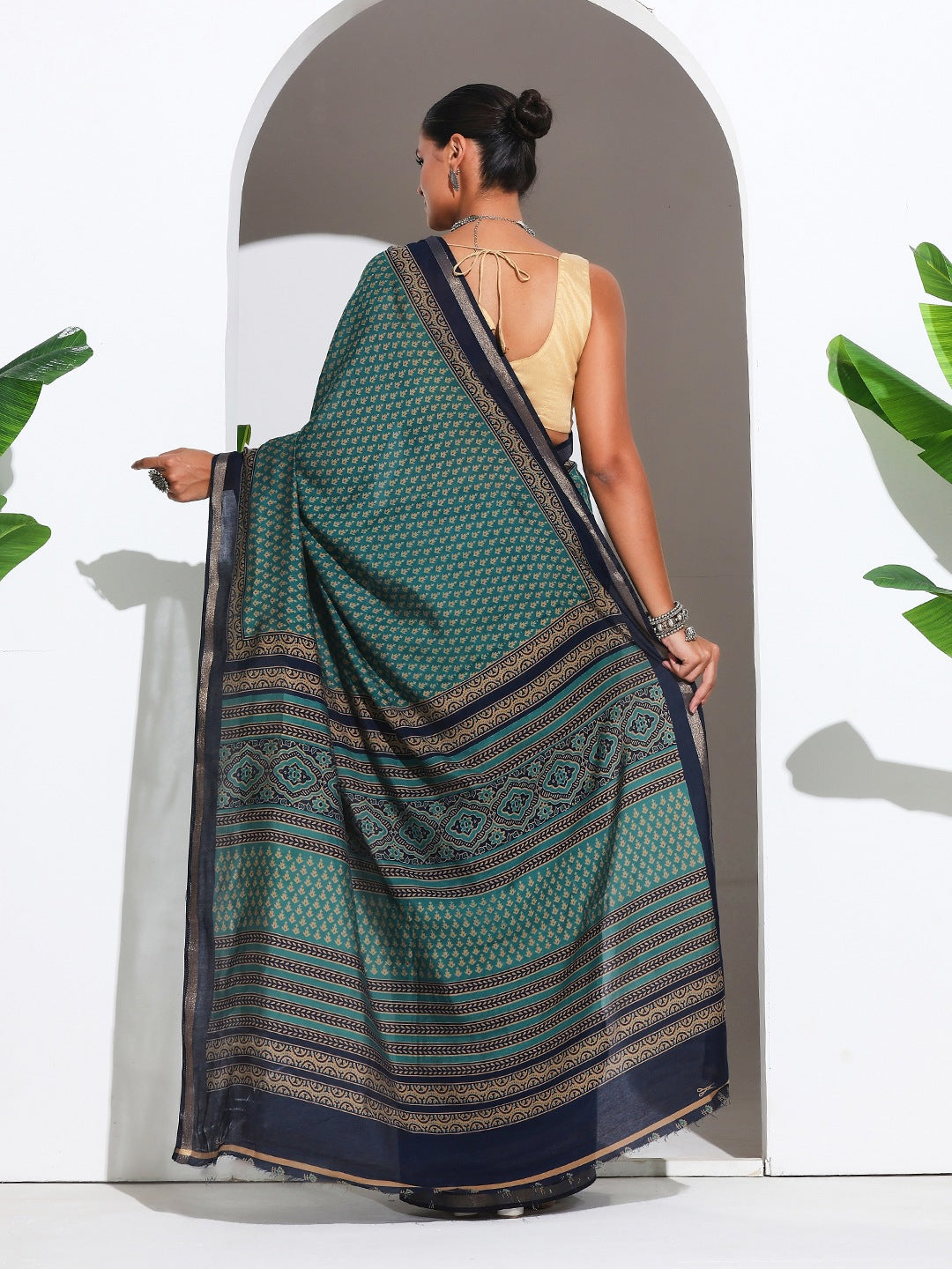 Digital Printed Art Silk Saree