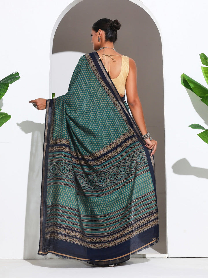 Digital Printed Art Silk Saree