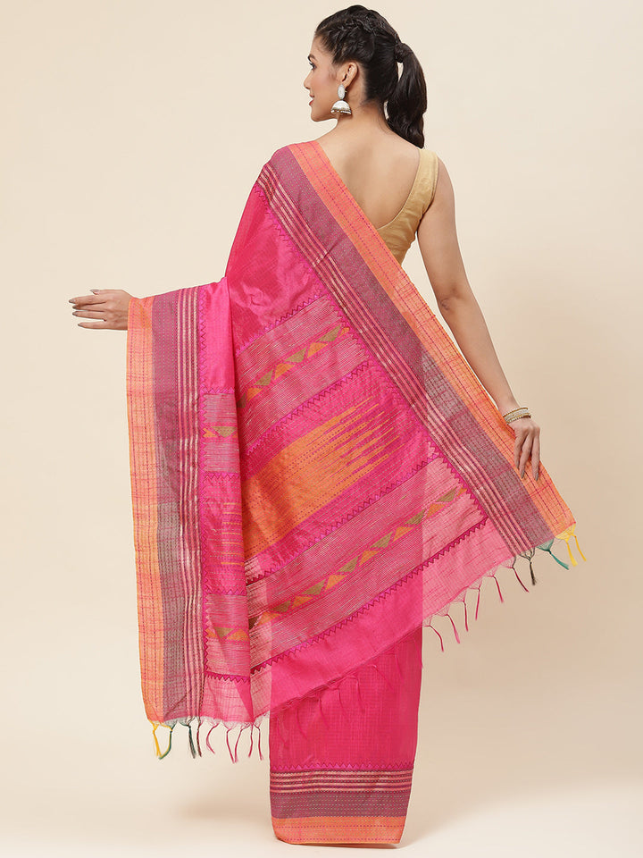 Kantha Work Tussar Saree