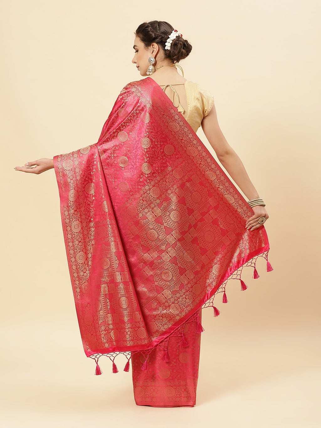 Zari Jaal Art Handloom Saree